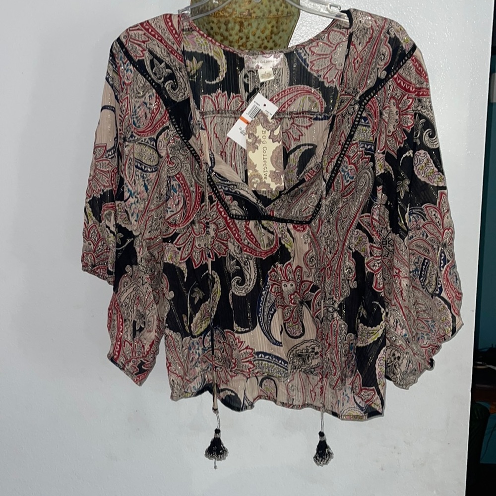 BOG collectives poncho top size small